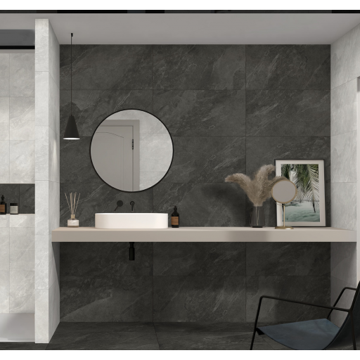 Керамогранит Global Tile Newton GT408013705MSR11 40*80 черный